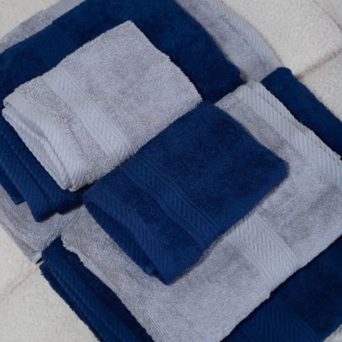 Serviette de Bain en Coton Gris perle – Image 2