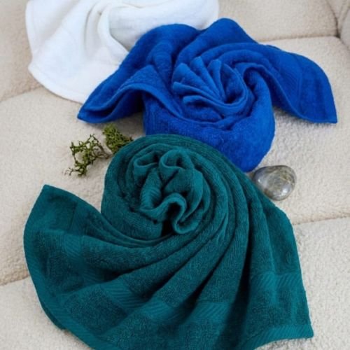 Serviette de Bain en Coton Gris perle – Image 3