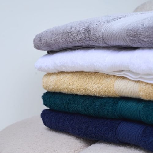 Serviette de Bain en Coton Gris perle – Image 4