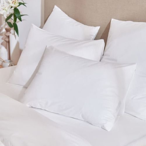 Taie d&rsquo;oreiller premium blanc pur